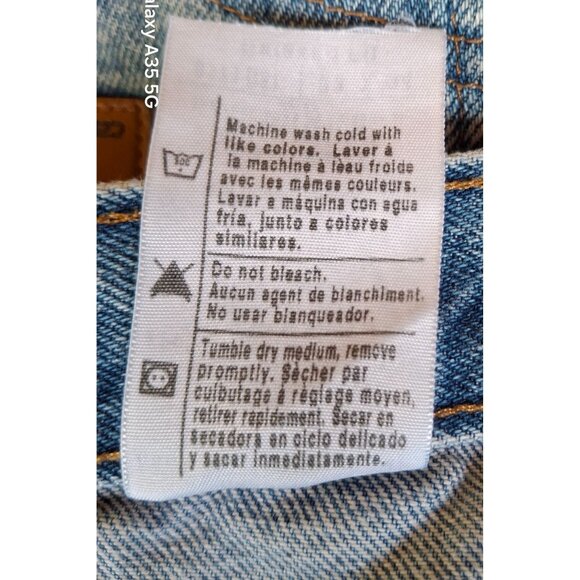 Carhartt Blue Denim Workwear Jeans With Utility Pockets Mens Relaxed Fit Size 36 - Picture 9 of 10